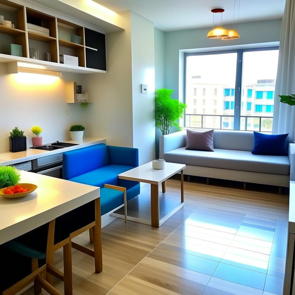 В моей квартире интерьер попроще. Изображение сделано нейросетью.