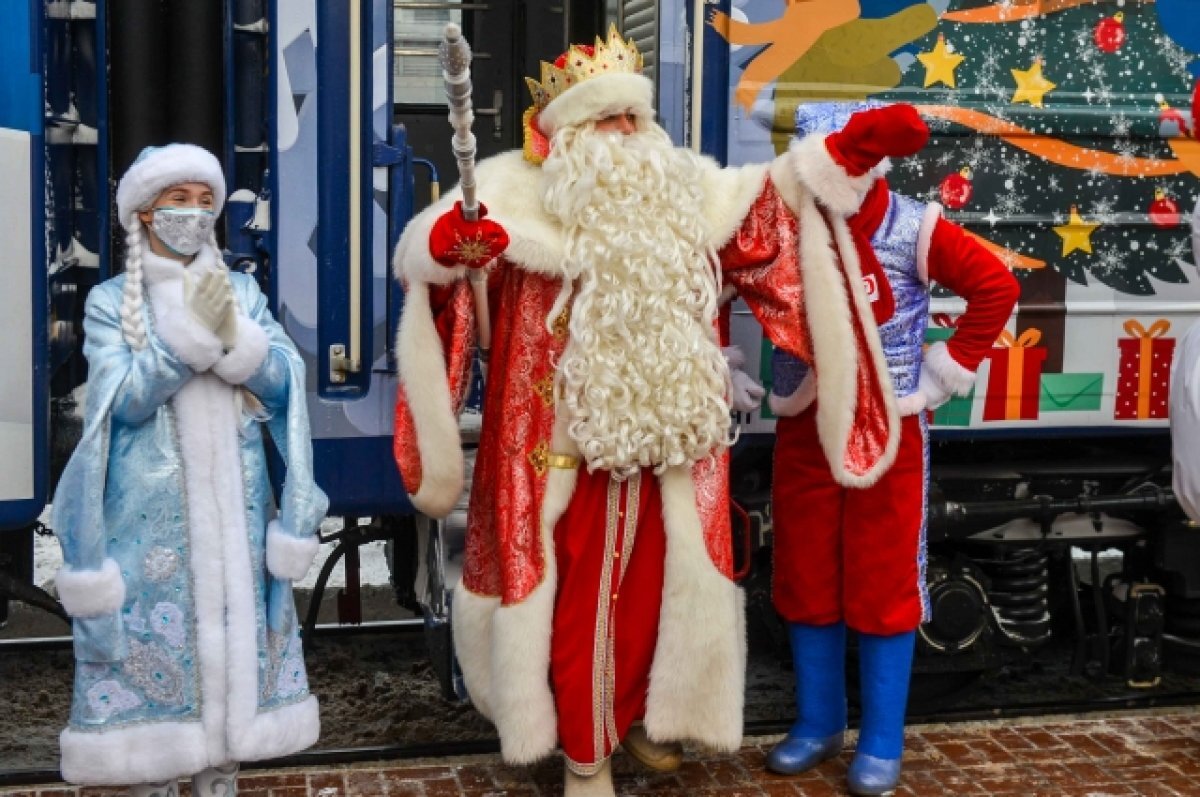    Сказочный поезд Деда Мороза впервые остановится в Рязани
