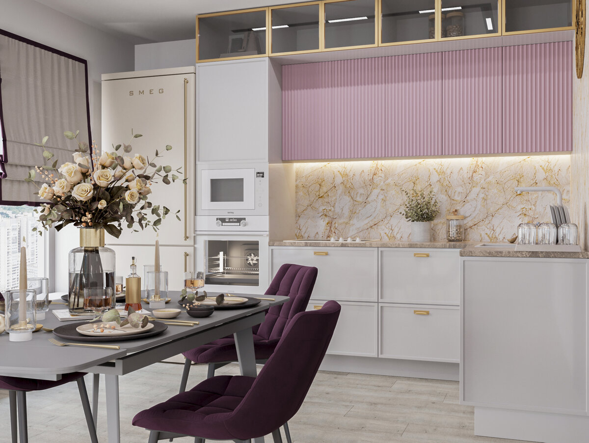 Кухня на заказ Сапфир от Нижегородской фабрики Первый кухонный