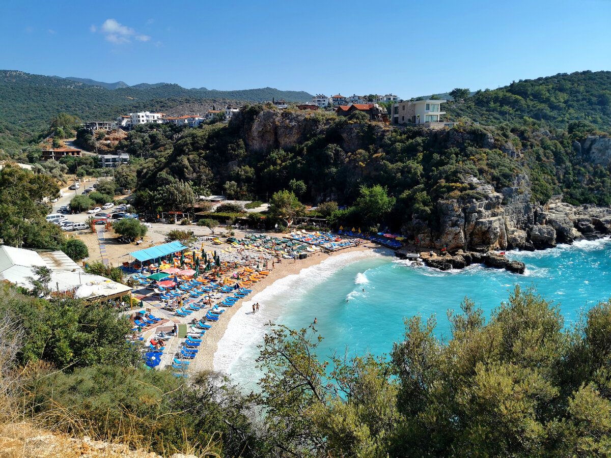 Пляж около кемпинга в г. Каш