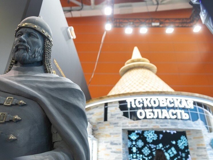     Внешний вид стенда Псковской области выбрали из 22 вариантов. Фото здесь и далее: пресс-служба правительства Псковской области, Фотохост-агентство РИА Новости
