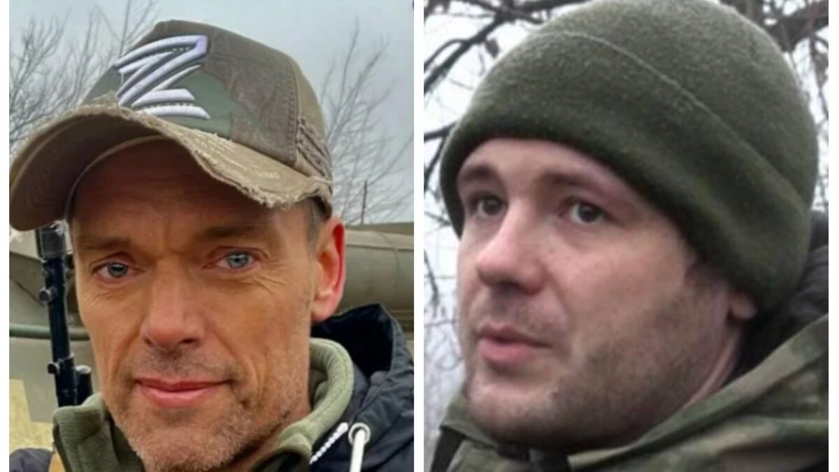 Эти артисты решили отправиться на СВО. На Фото: Михаил Мамаев и Эдуард Захарук. Фото: vk.com, кадр из видео