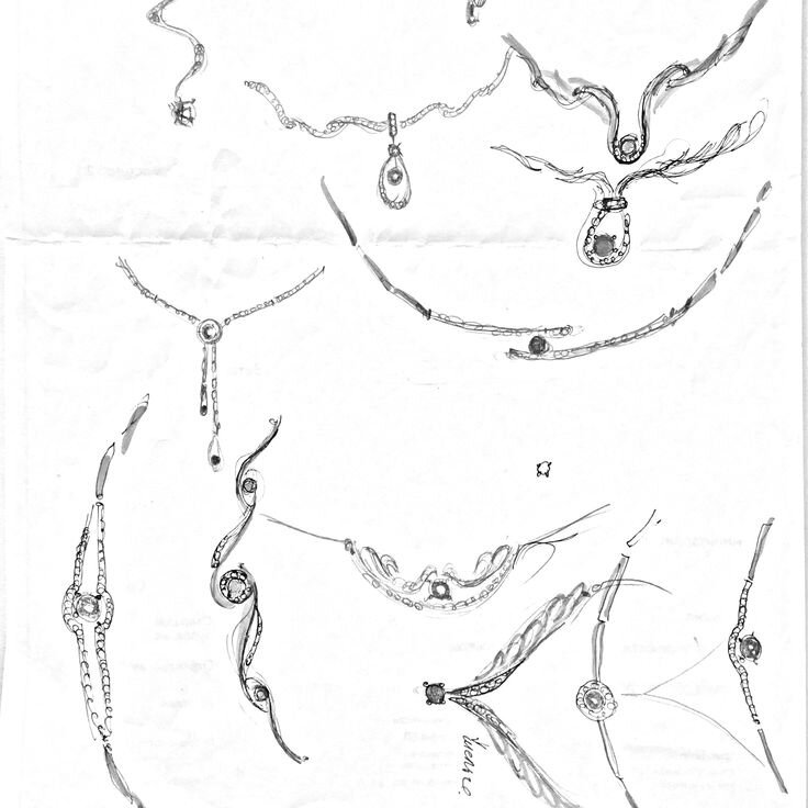 Пример первичного эскиза для разработки изделия