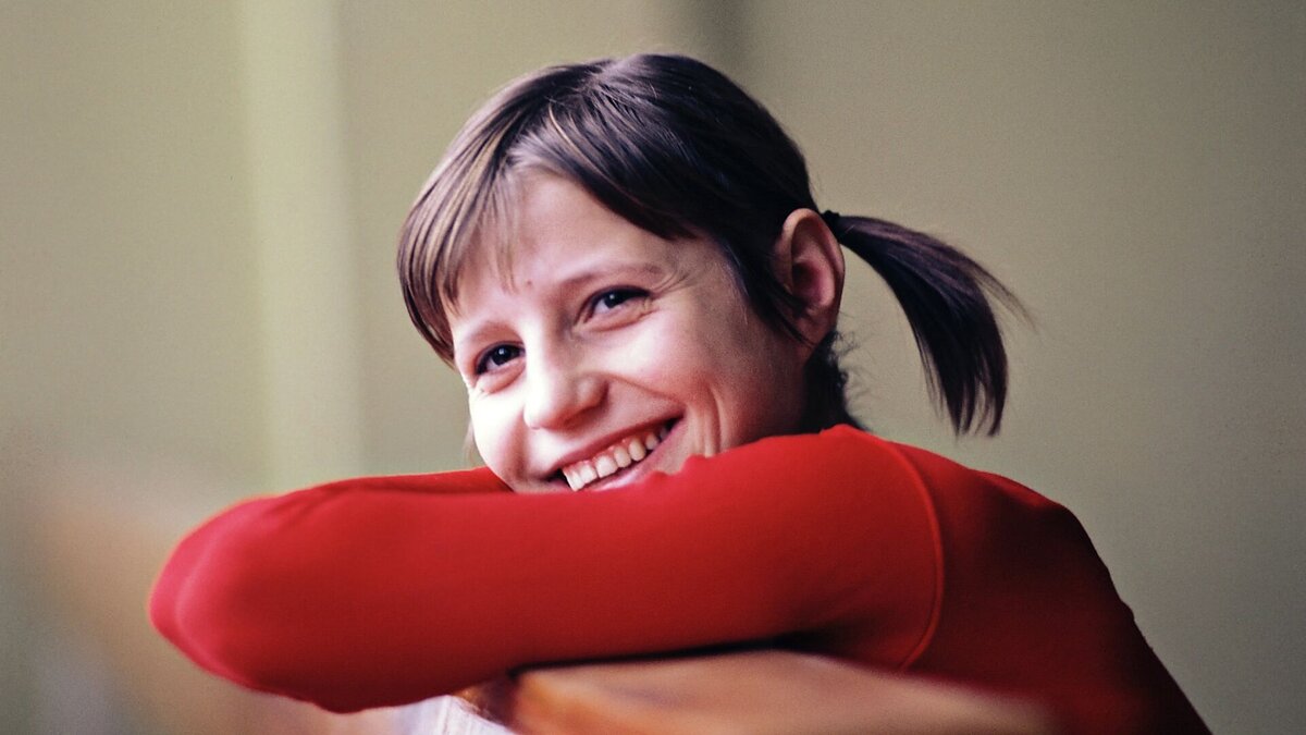 "Чудо с косичками" . Юная Ольга Корбут .