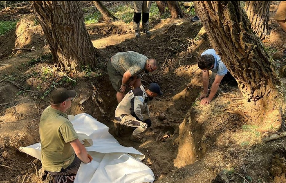 Захоронение в селе Пужники. Фото: из соцсетей