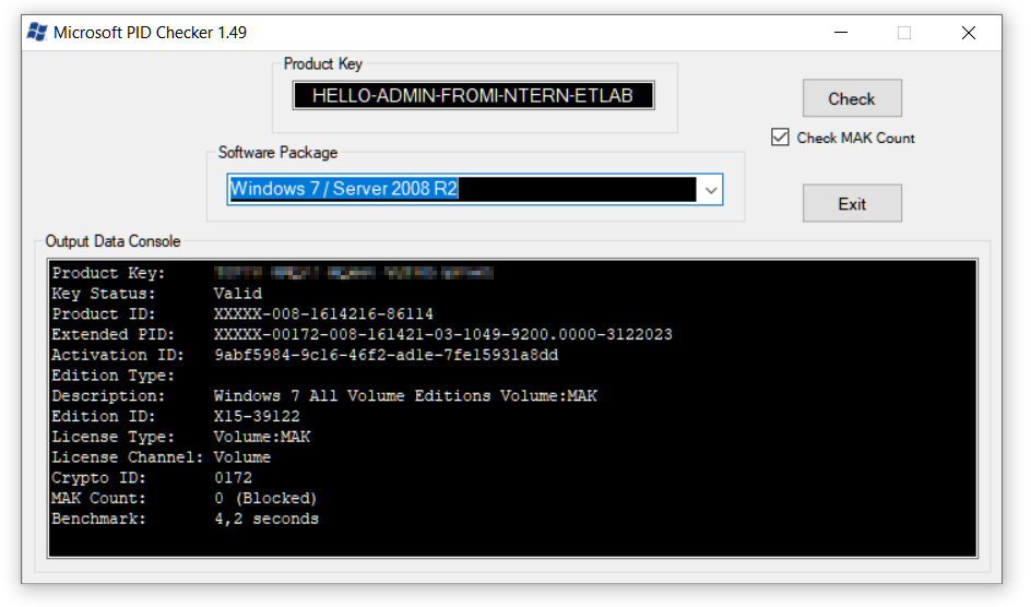Microsoft pid checker 