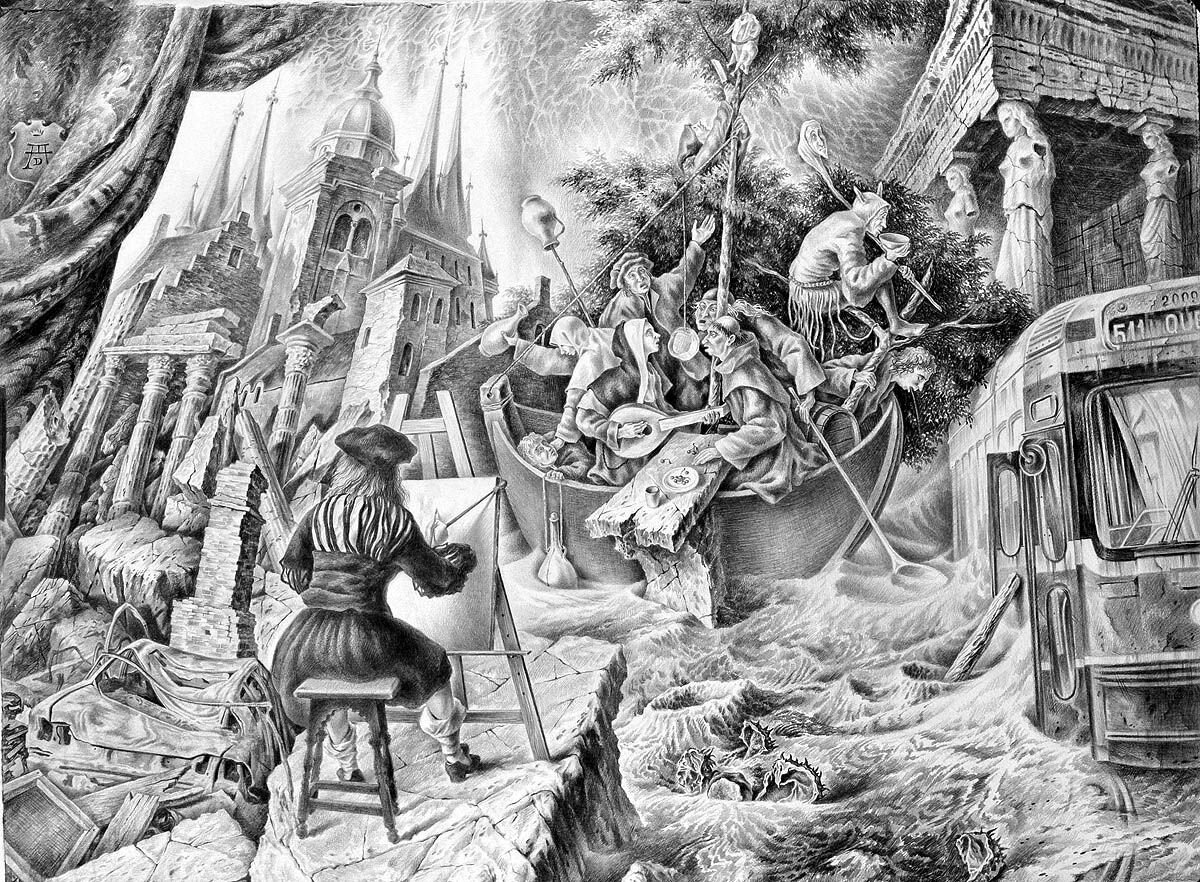 © Александр Донской (Alexander Donskoi). Корабль дураков. 