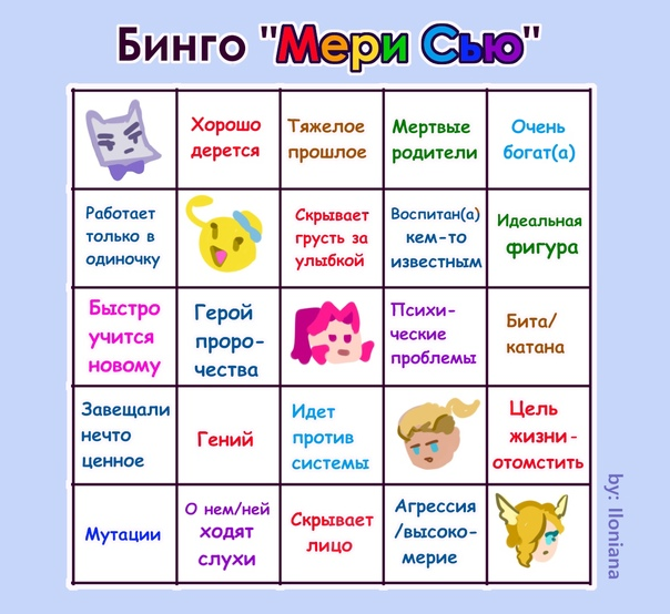 Хорошее начало, но надо бы это бинго актуализировать))