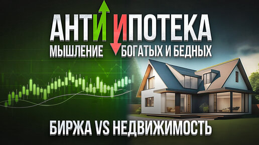 АнтиИпотека. Мышление богатых и бедных. БИРЖА vs НЕДВИЖИМОСТЬ.