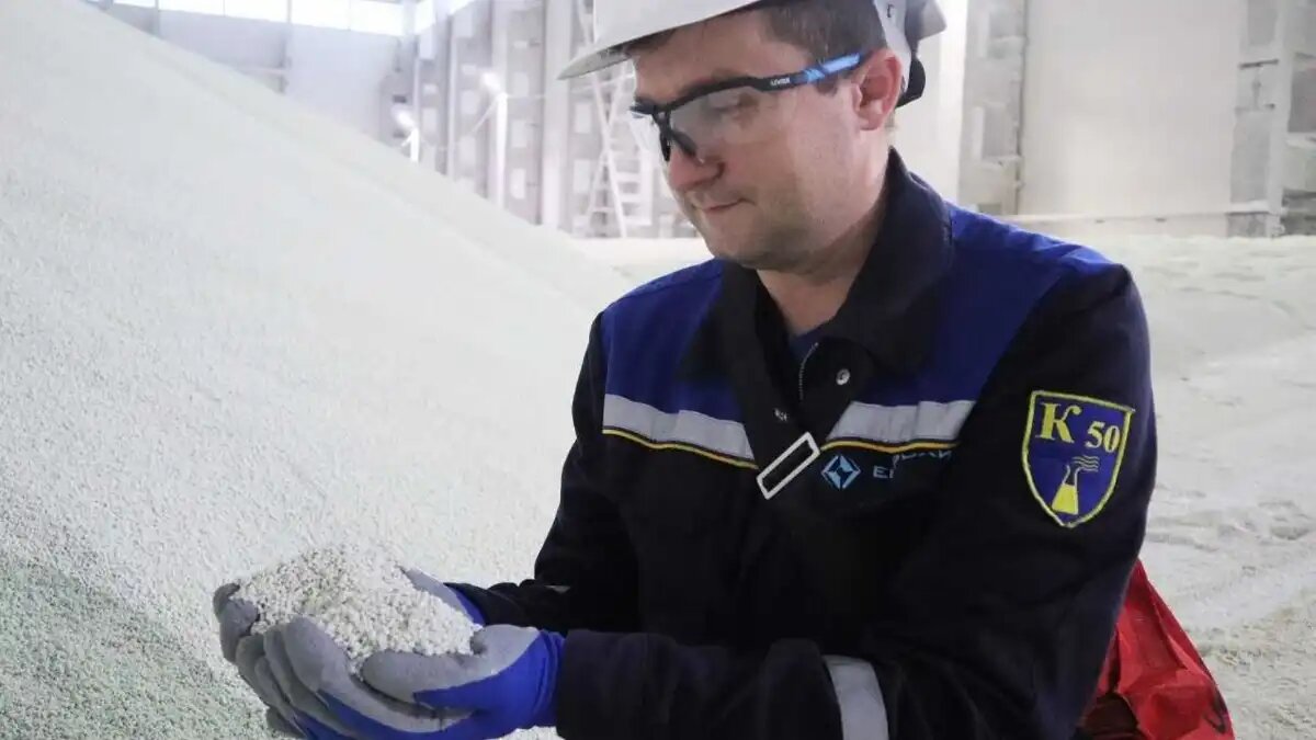 Фото:пресс-служба ЕвроХим Производство минеральных NPS-удобрений с элементарной серой на ЕвроХиме