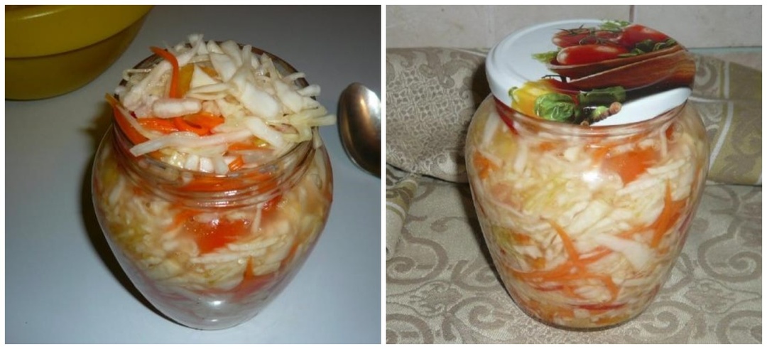 Заготавливаем капусту: быстрый салат с перцем и морковью долгого хранения