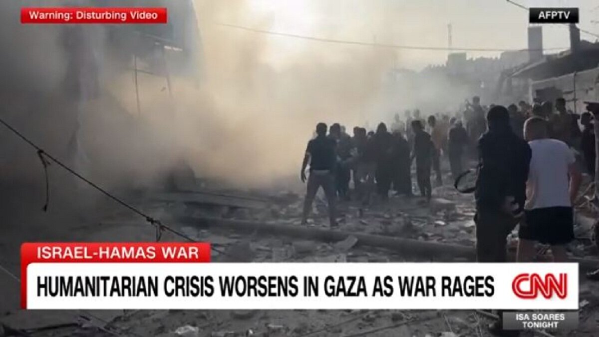 Кадр видео CNN