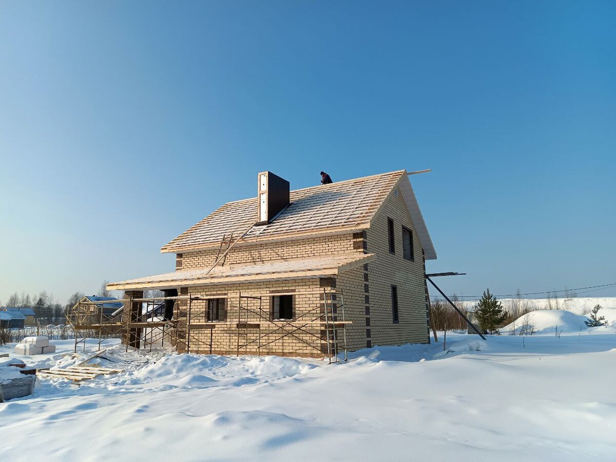 Фото строительства одного из наших домов