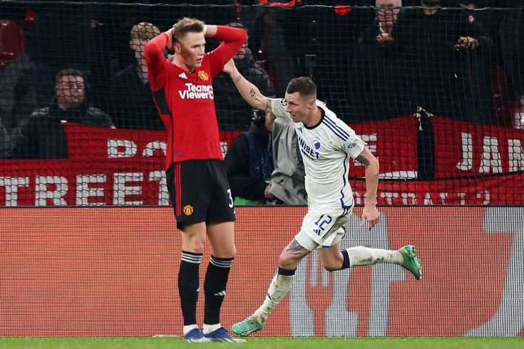 "Копенгаген» дома переиграл «Манчестер Юнайтед».                                                  overbetting.ru