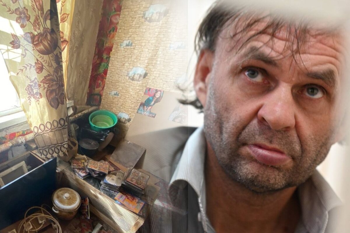 Маньяк держал свою жертву в захламленной грязной комнате. Фото: СК Челябинской области / Егор ИВЛЕВ