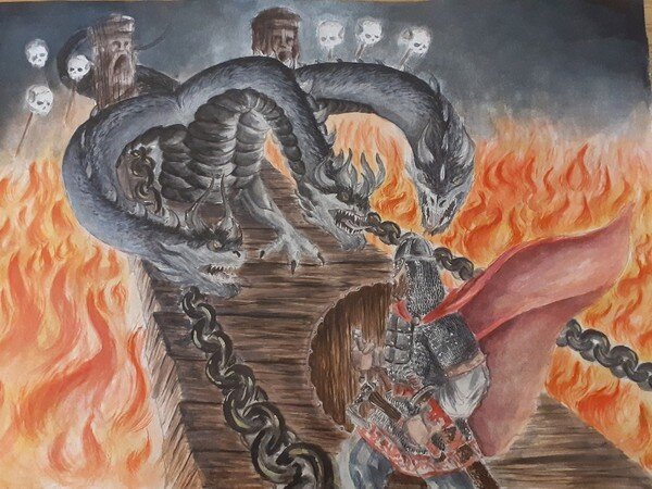 Калинов мост, художник Александр Синякин 