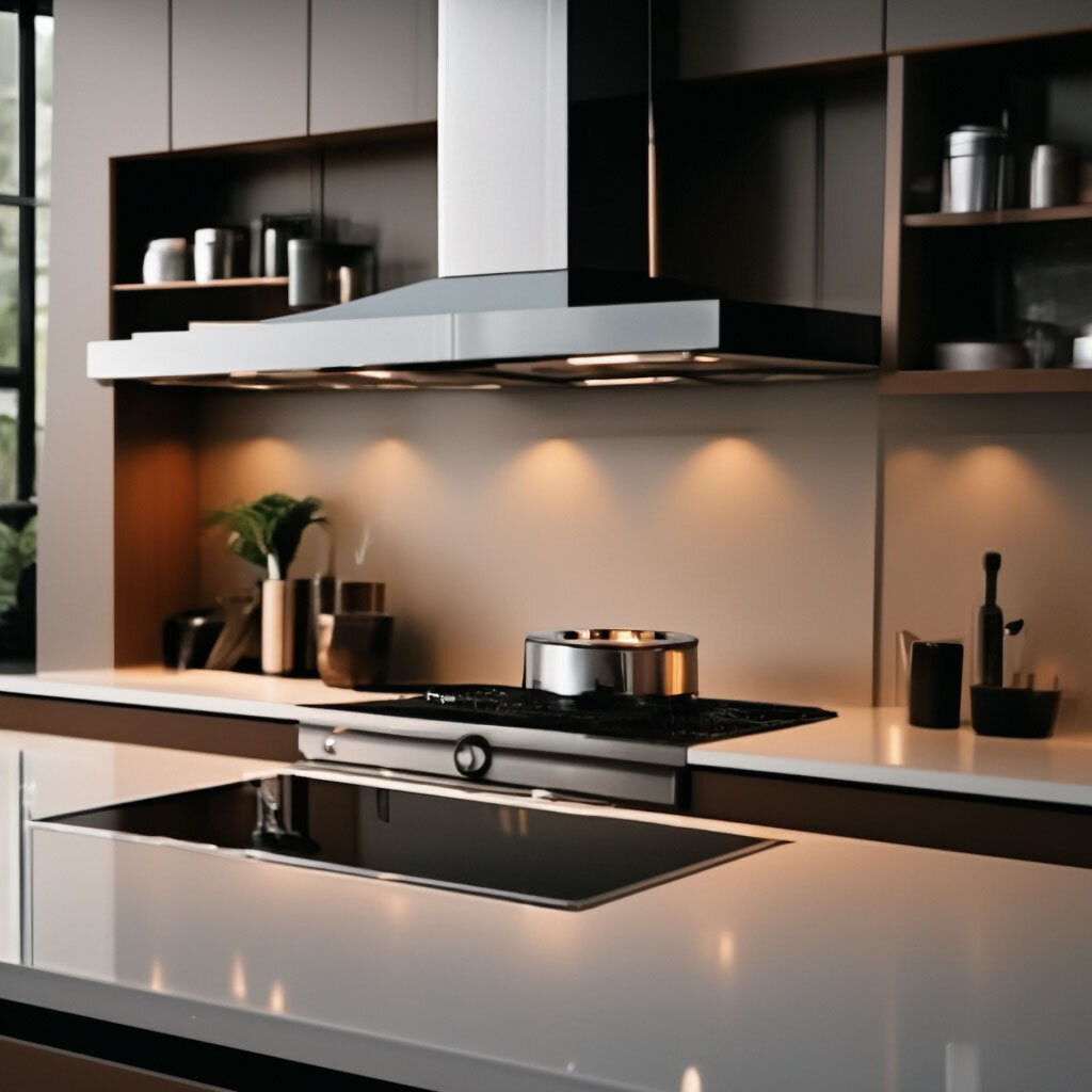 кухонная вытяжка в интерьере 