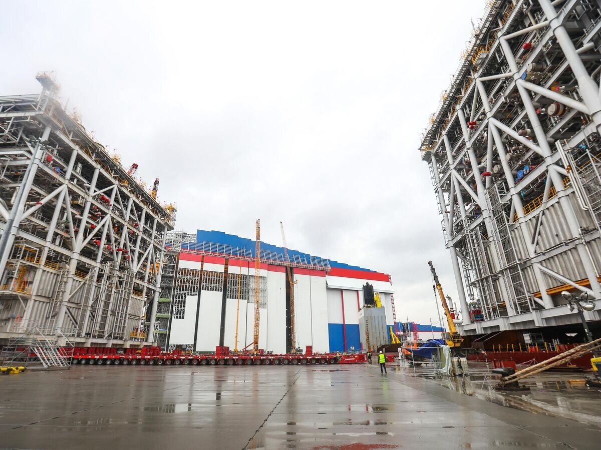    Вид на строительную площадку Центра строительства крупнотоннажных морских сооружений© РИА Новости / Павел Львов