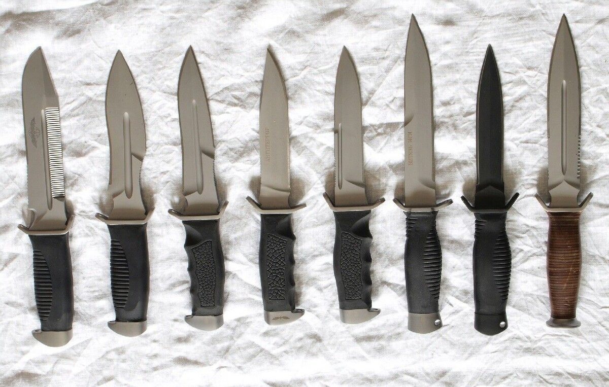 Типичные формы боевых ножей.