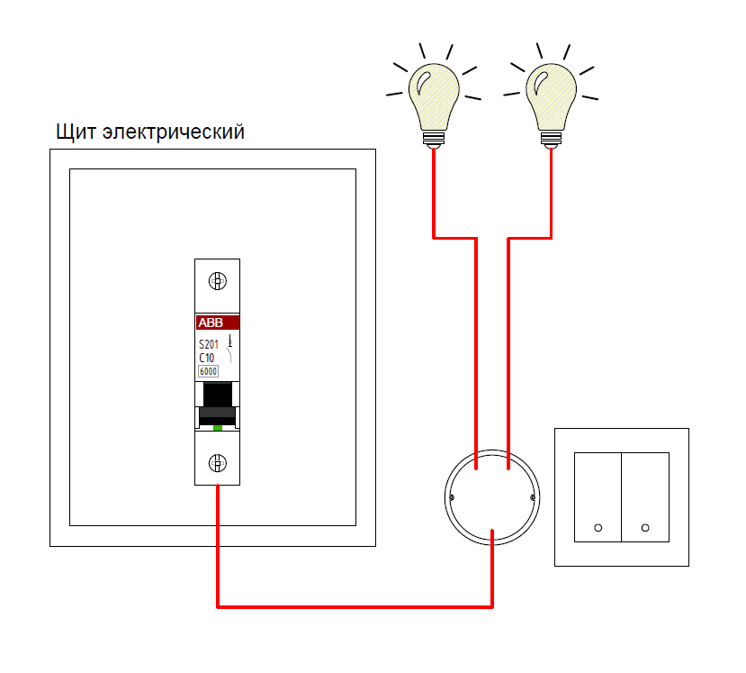 Управление светом в классической электрике