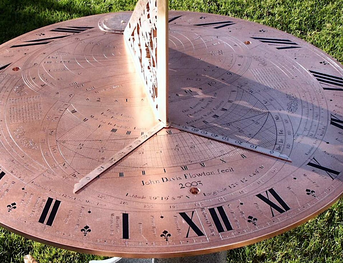 Для понимания функциональных возможностей этих солнечных часов большинству из нас не хватит образования, а немногим более ста лет тому назад этому пониманию детей учили в начальной школе...