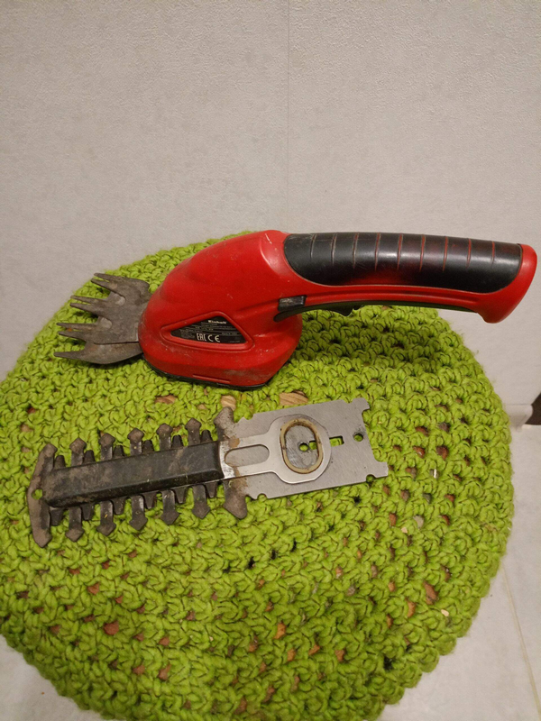 Ножницы аккумуляторные очень помогают в саду. Фото автора