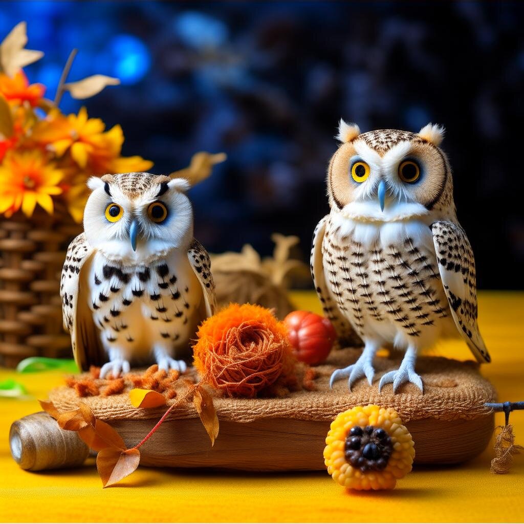 Вот так нейросеть видит Ноябрь. Результат меня очень удивил и повеселил, при чём тут совы вообще не понятно🙂