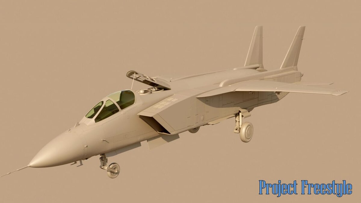 3d модель СВВП Як-141(изображение автора) 