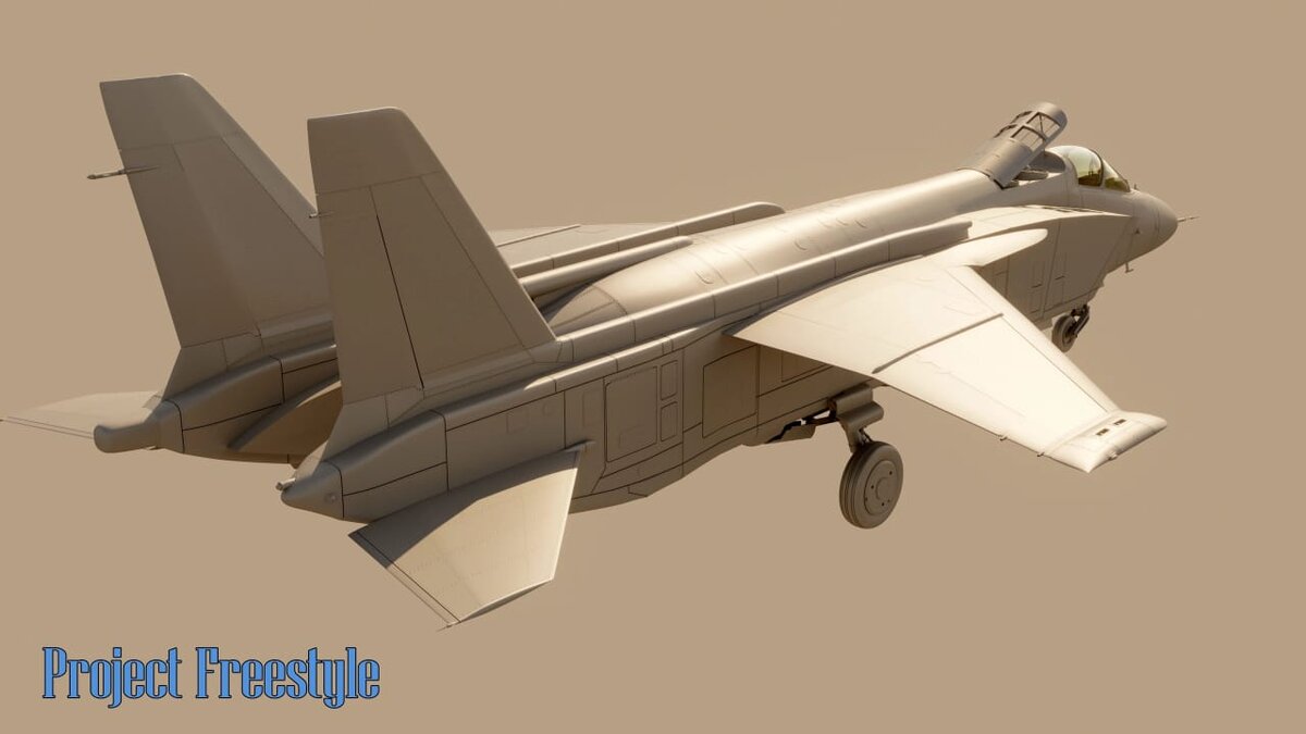 3d модель СВВП Як-141(изображение автора) 