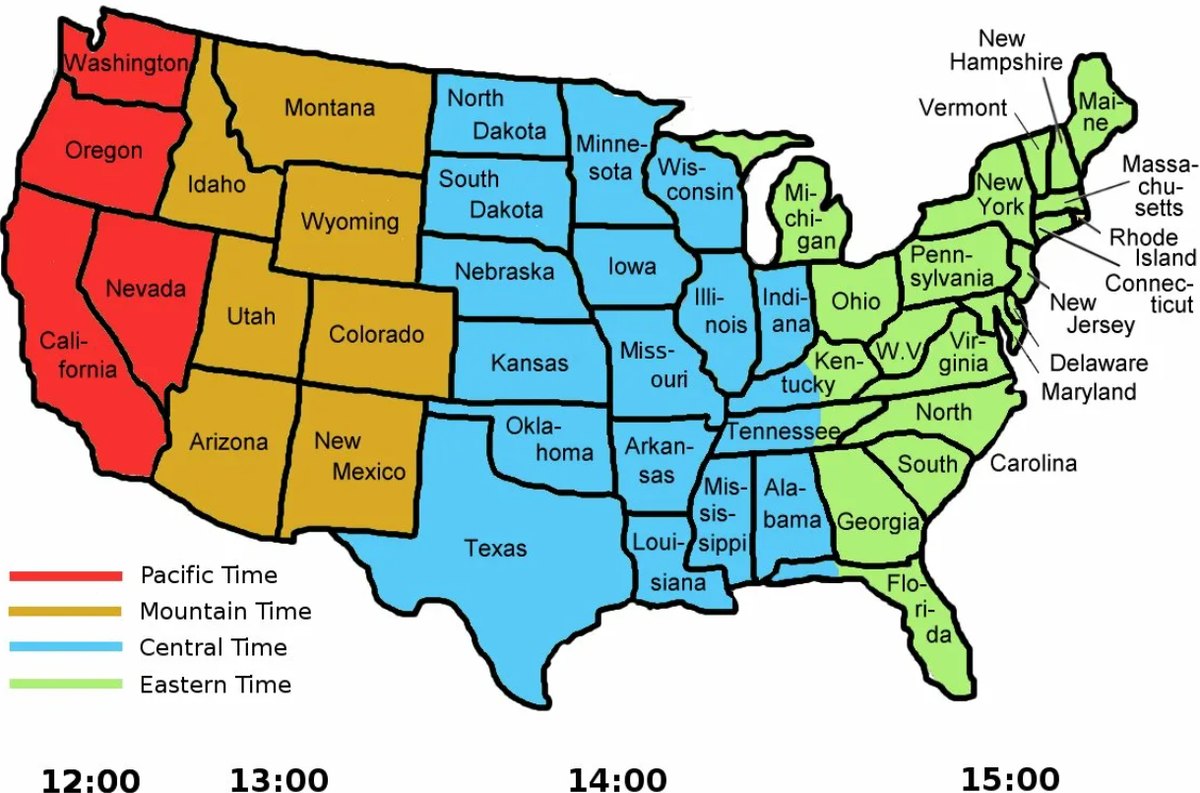 Time map usa. USA time Zone Map. Временные зоны США. USA Map with time Zones and States. USA Map States and time Zone.