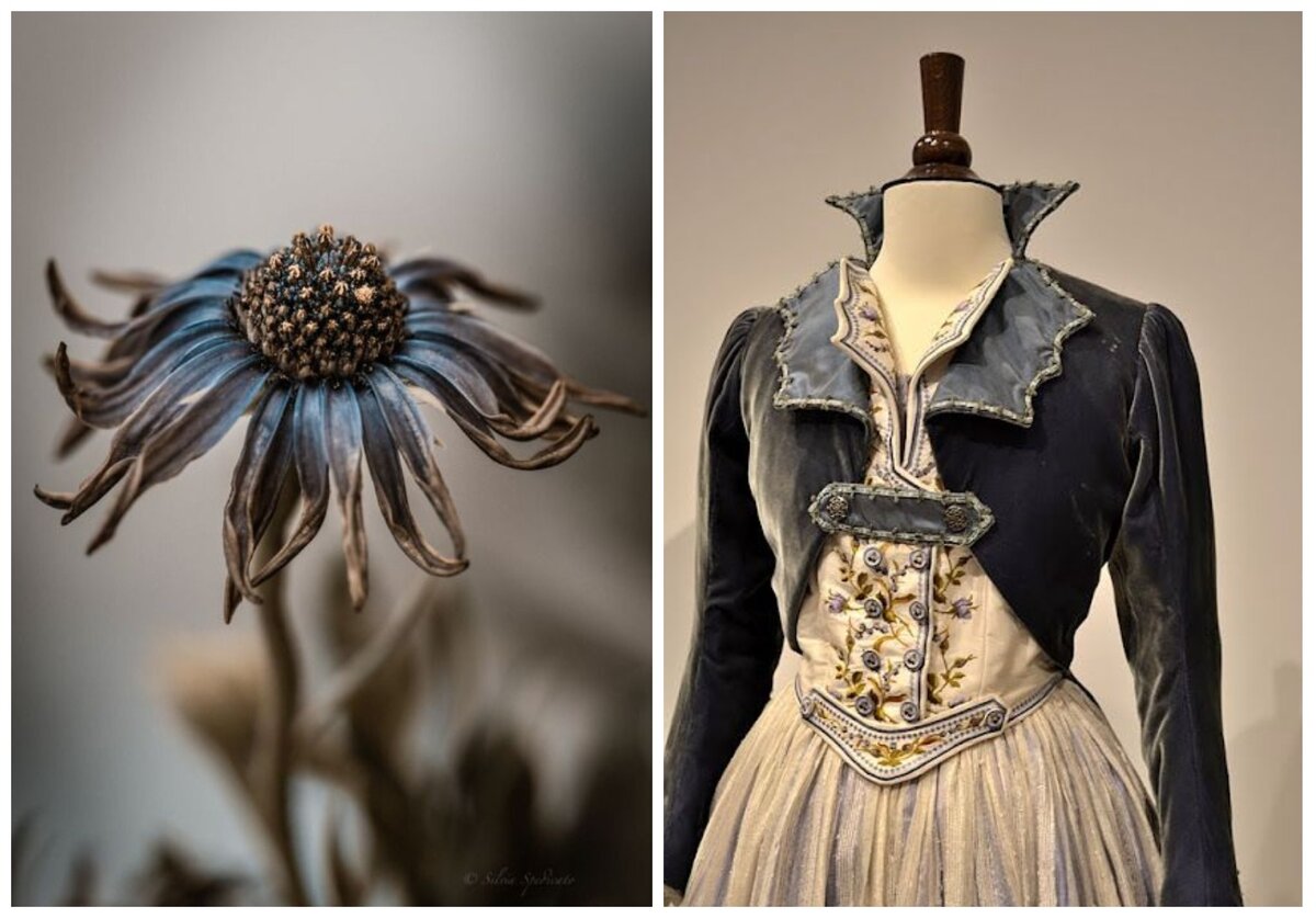 2. Цветок и старый крой как из одной мастерской ювелира.