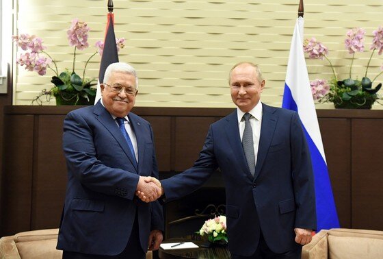    Махмуд Аббас и Владимир Путин