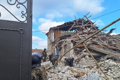    Ракетный удар ВСУ по Скадовску под Херсоном ©Telegram-канал Администрации Скадовского муниципального округа