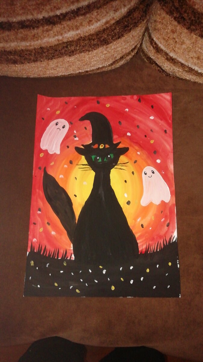 Котик на хеллоуин как вам?👻