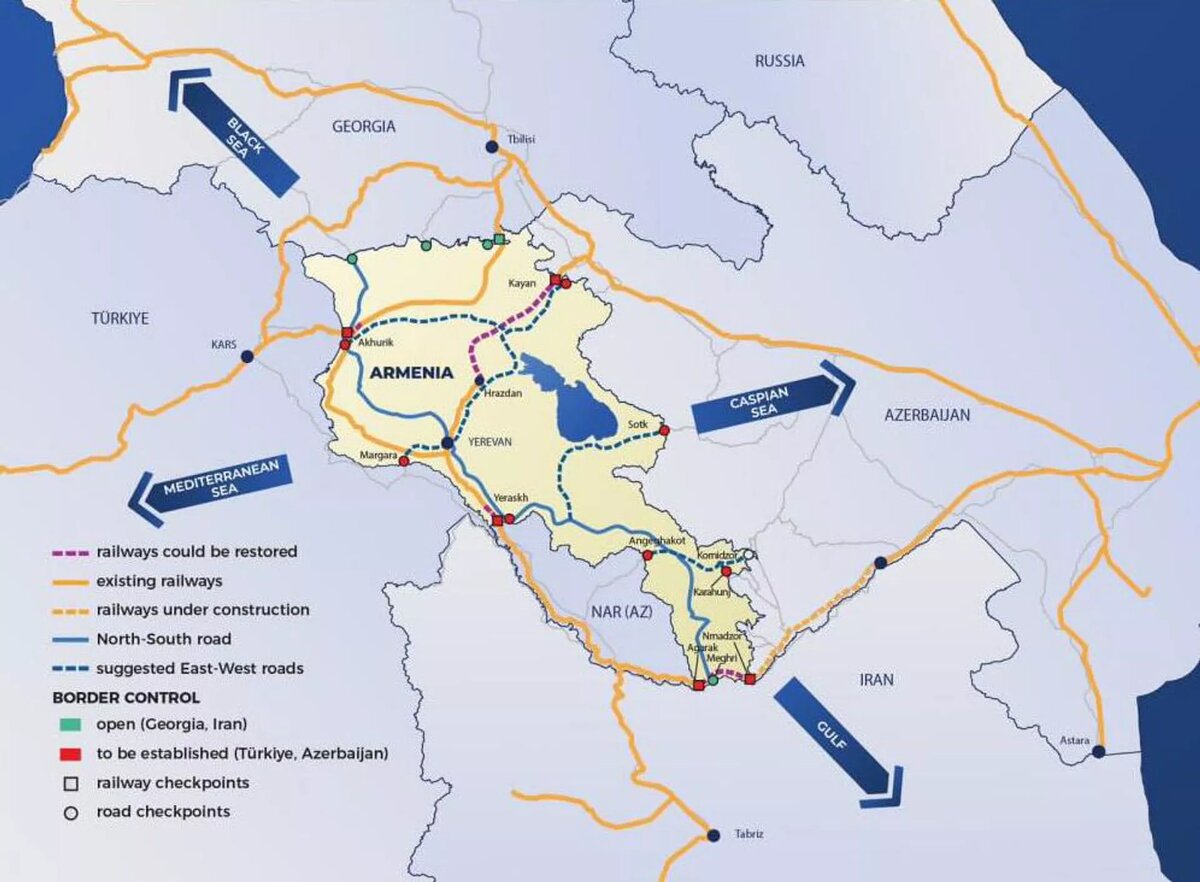 Карта мир в армении 2023