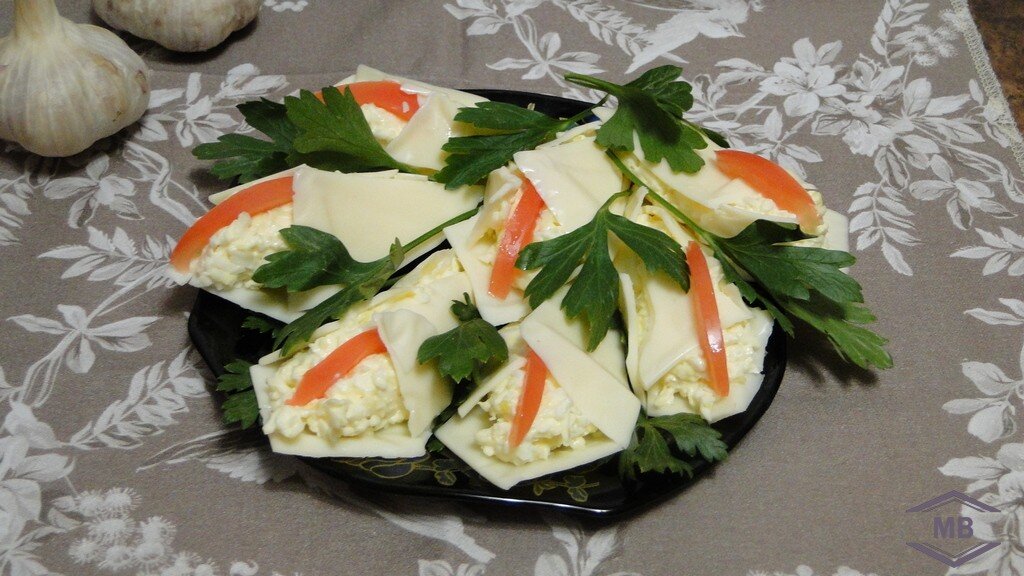 Закуска «Каллы» из плавленого сыра — вкусно, красиво и оригинально