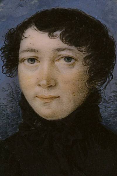 Миниатюра 1810-х гг. с изображением Варвары Петровны Тургеневой, урожденной Лутовиновой. Неизвестный художник.