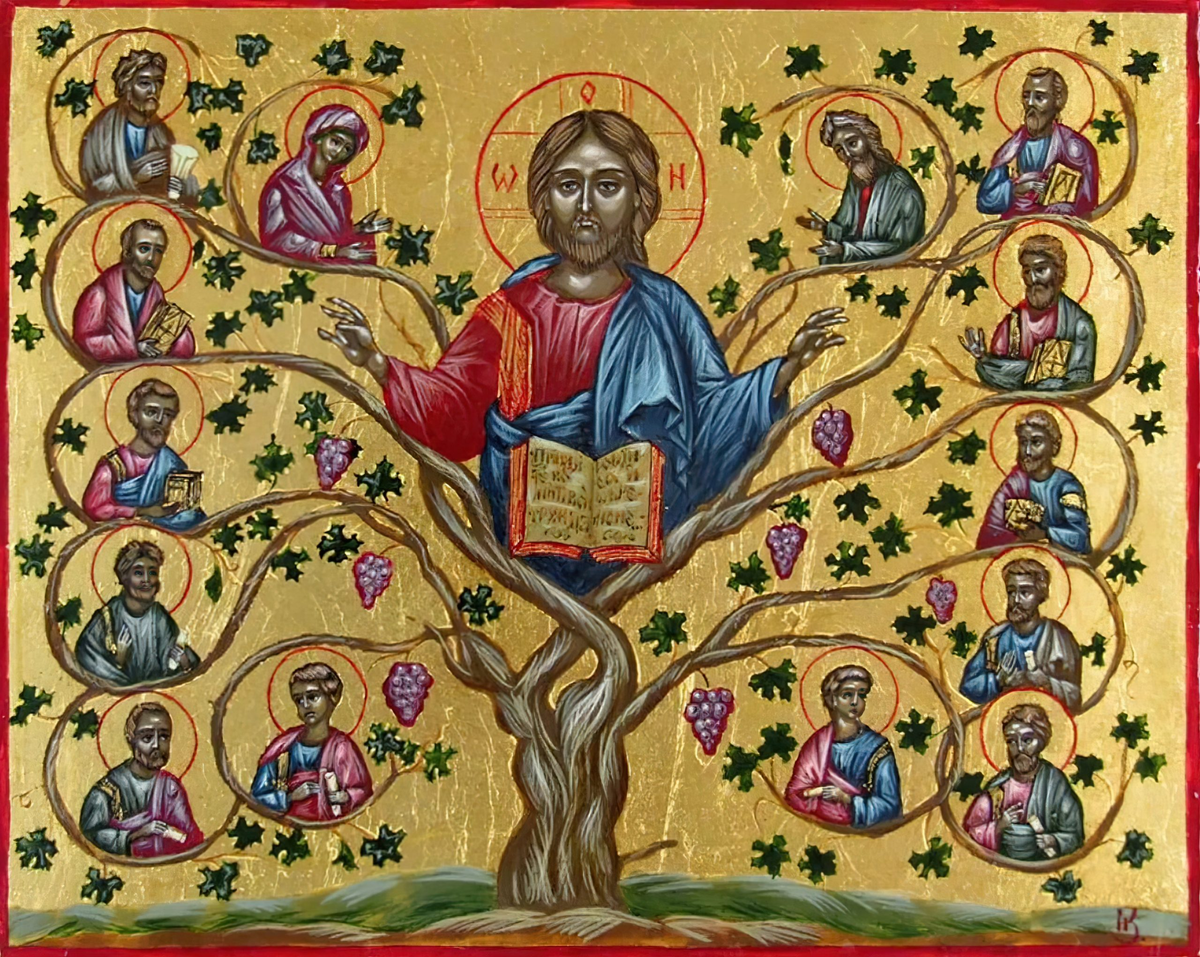 Неделя перед рождеством. Родословие Иисуса Христа икона. Древо Иессеево (родословие Иисуса Христа). Икона Древо Иессеево родословие Иисуса. Икона лоза истинная.