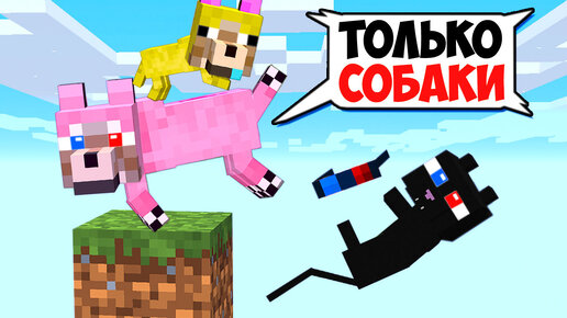 🐶ОДИН БЛОК НО ОН ТОЛЬКО ДЛЯ СОБАК В МАЙНКРАФТ! ШЕДИ ЛЕСКА И НУБИК КОТ MINECRAFT