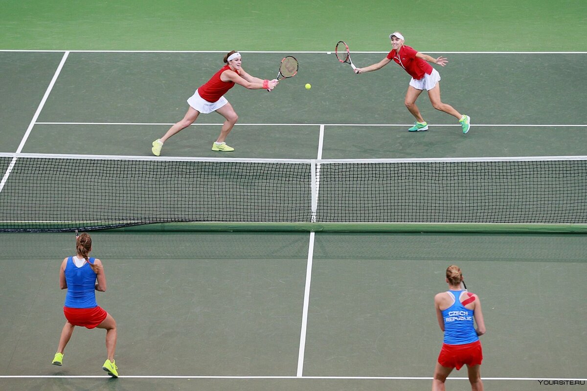 Прайм спорт теннис в контакте. Теннис финал Кубка Федерации 2015. Командный теннис. Парный теннис. Большой теннис команда.