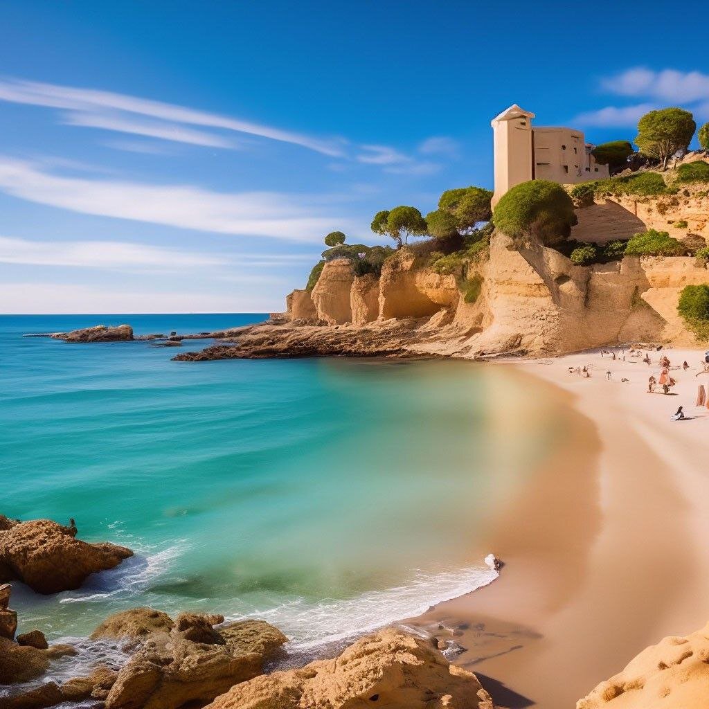 Пляж из нейросети