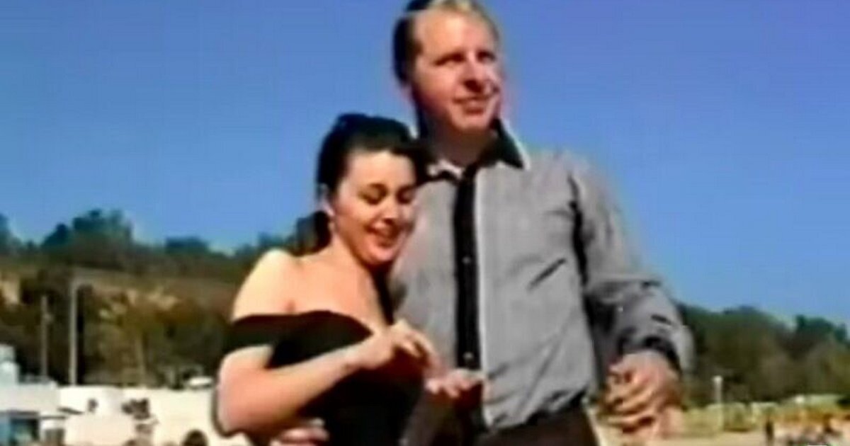 Анастасия Заворотнюк с первым мужем, кадр из видео