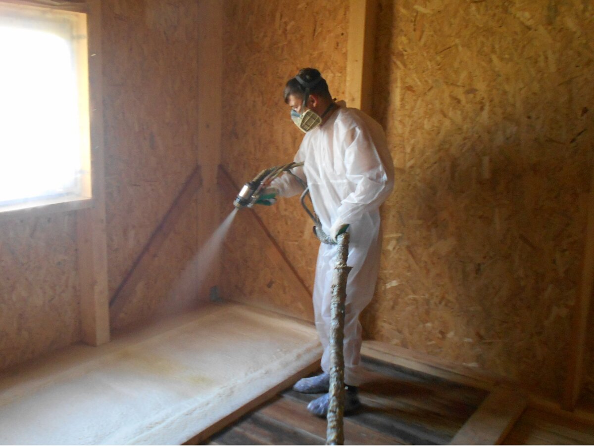 Утепление пола в доме ППУ