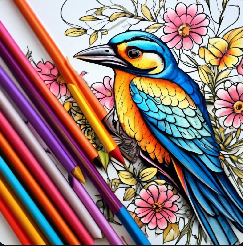 Картинка раскраска антистресс. 