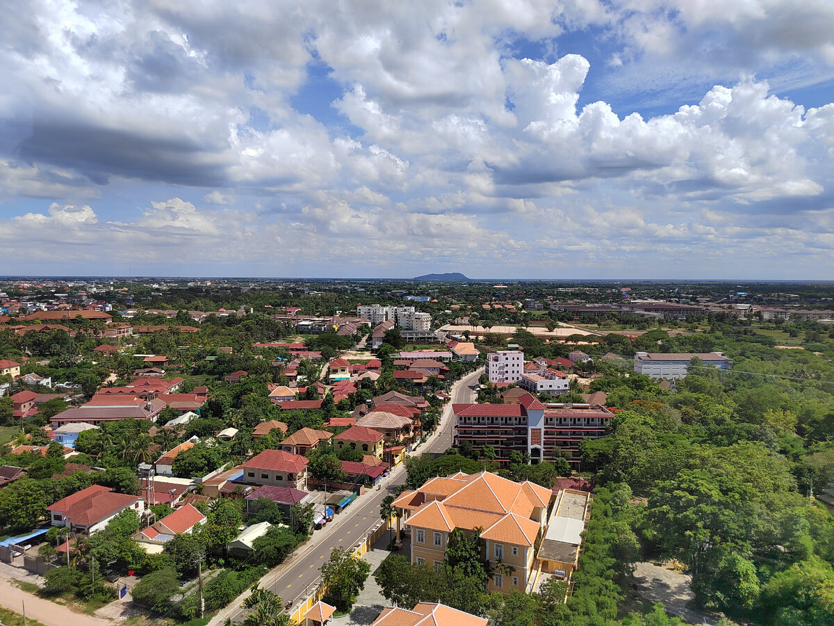 вид сверху на Сиемриап