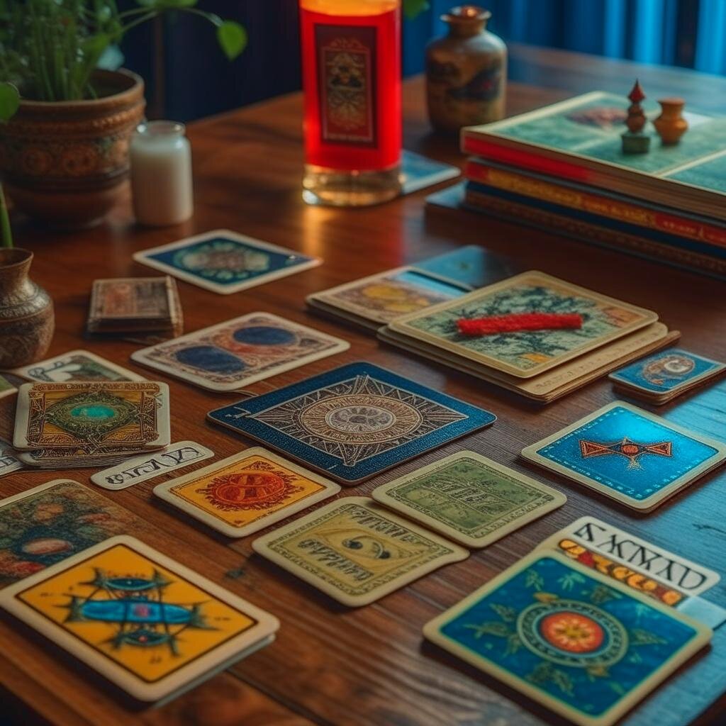 Карты Таро на столе