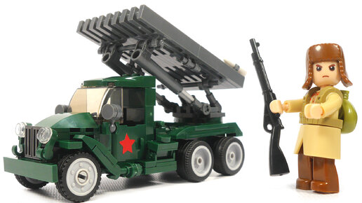 Собираем Катюшу из LEGO - Sluban M38-B0975 Реактивная установка залпового огня
