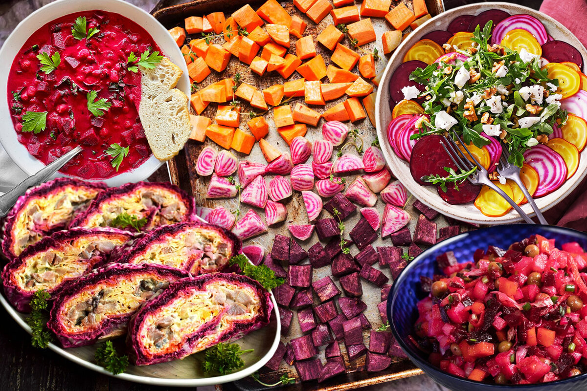 Без этих ярких и торжественных свекольных блюд сложно представить праздничный стол 