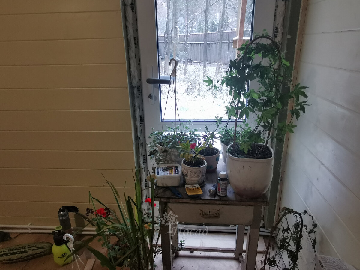 Пока что есть только дверь "в никуда". Но балкон? веранда? обязательно будет!