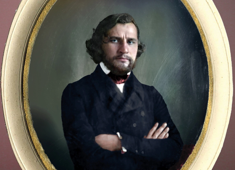 Портрет Ивана Тургенева. Тут ему 29 лет, примерно столько же, сколько и Базарову.